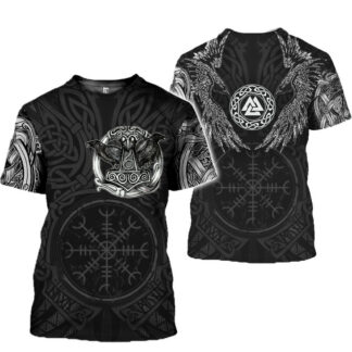 T-shirt de sport viking homme Fureur de Fenrir en maille respirante Terre Viking