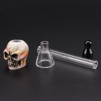 Le Calumet de Helheim - Set Pipe Crâne & Verre Borosilicate