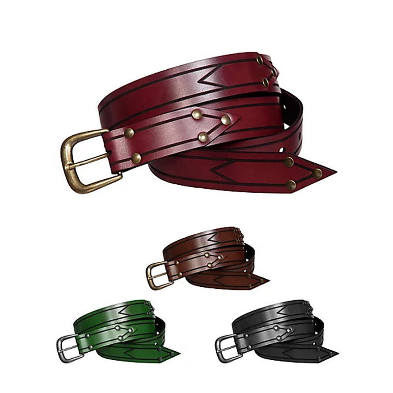 Ceinture de Jarl "Ydalir" – Cuir Fantasy & Longueur Royale (168 cm) – Image 3
