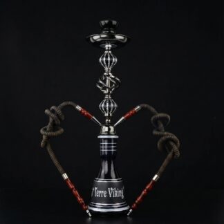 Chicha Royale du Clan - Double Tuyau Noir & Argent