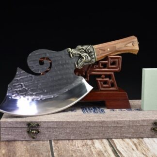 Le Tranche-Loup d'Odin - Hachoir de Chef Forgé en Acier au Manganèse