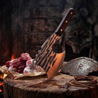 Couteau de Chasse "Brise-Os" - Design Viking Brut & Ergonomique