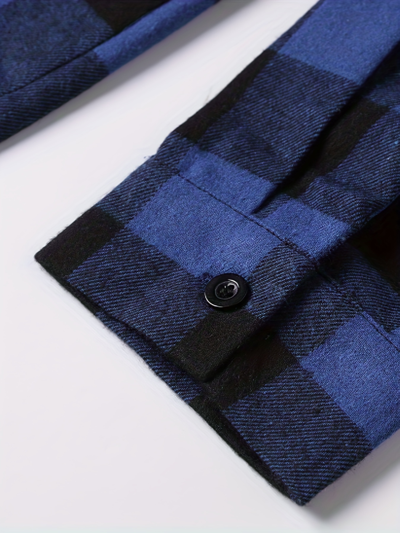 Chemise en Flanelle "Deep Fjord" - Carreaux Bleu Marine et Noir – Image 3
