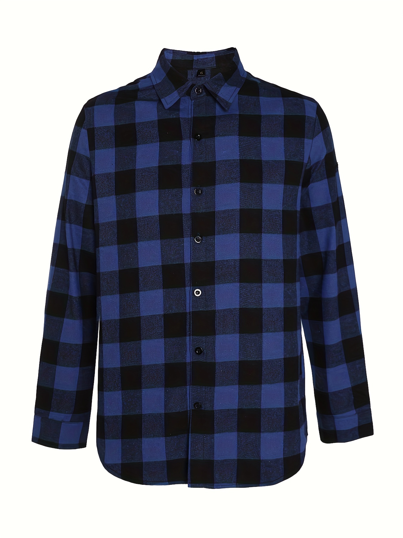 Chemise en Flanelle "Deep Fjord" - Carreaux Bleu Marine et Noir – Image 6