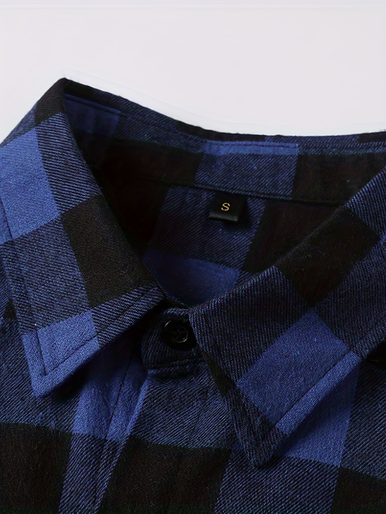 Chemise en Flanelle "Deep Fjord" - Carreaux Bleu Marine et Noir – Image 5
