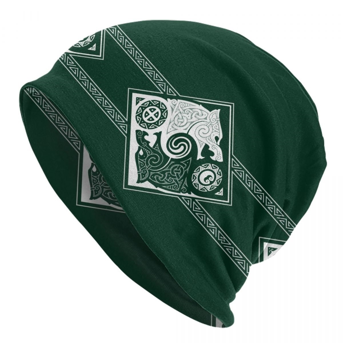 Bonnet Viking "Loup Fenrir" - Double Couche et Doux - Style Nordique – Image 5