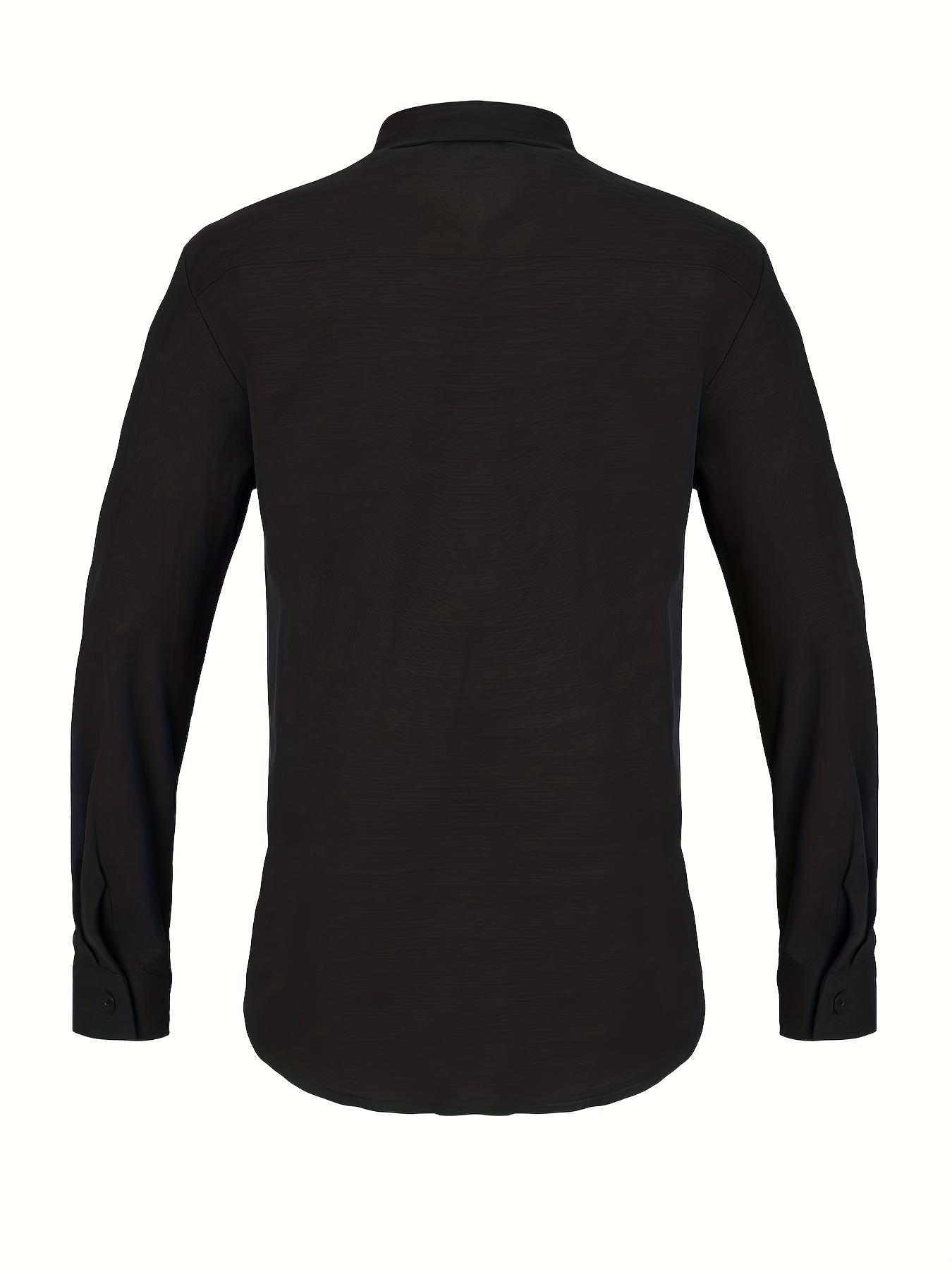 Chemise de Jarl en Lin Noir - Coupe Traditionnelle et Respirante – Image 5