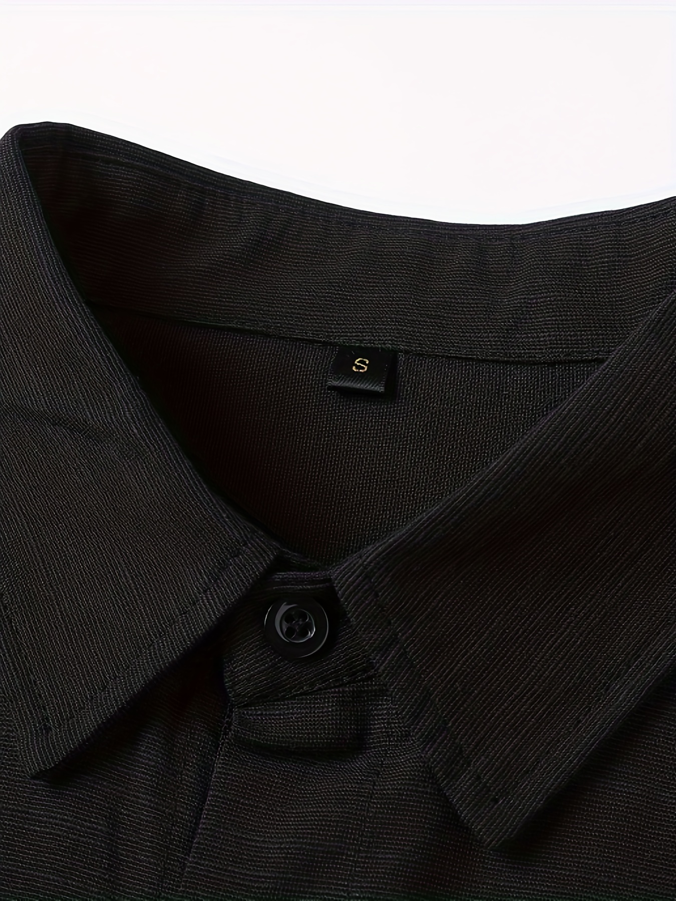 Chemise de Jarl en Lin Noir - Coupe Traditionnelle et Respirante – Image 4