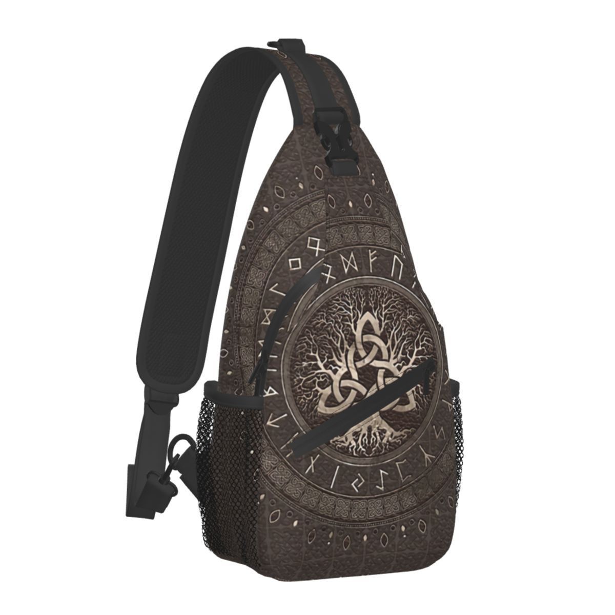 Sac Bandoulière Viking "Yggdrasil" - Arbre de Vie et Runes Nordiques – Image 3