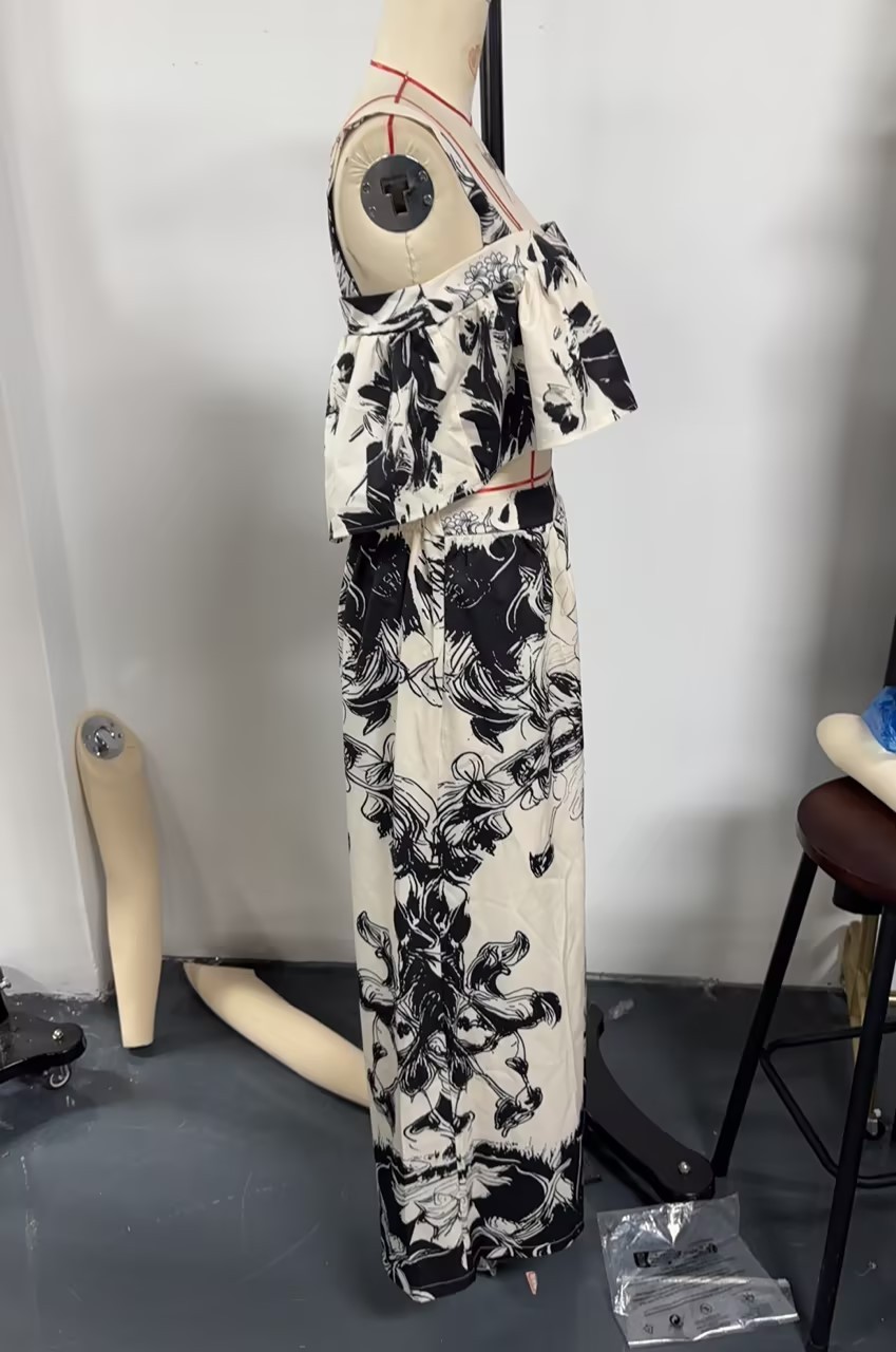Ensemble d'Été Scandinave "Midsommar" - Top Fluide & Pantalon Large – Image 3
