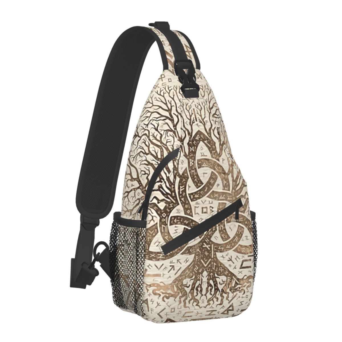Sac Bandoulière Viking "Yggdrasil" - Arbre de Vie et Runes Nordiques – Image 6