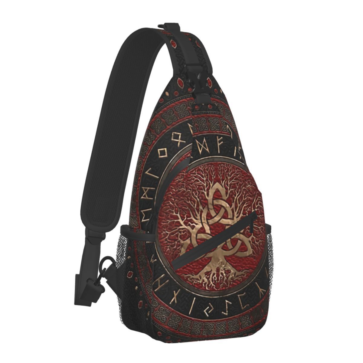 Sac Bandoulière Viking "Yggdrasil" - Arbre de Vie et Runes Nordiques – Image 8