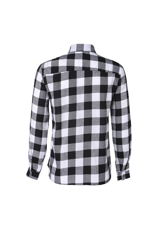 Chemise en Flanelle "Nordic Frost" - Carreaux Noir et Blanc – Image 6