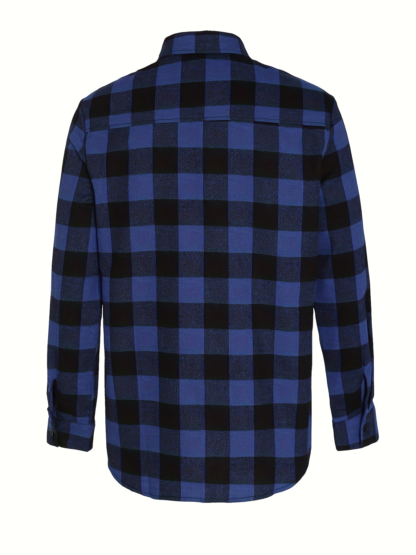 Chemise en Flanelle "Deep Fjord" - Carreaux Bleu Marine et Noir – Image 4